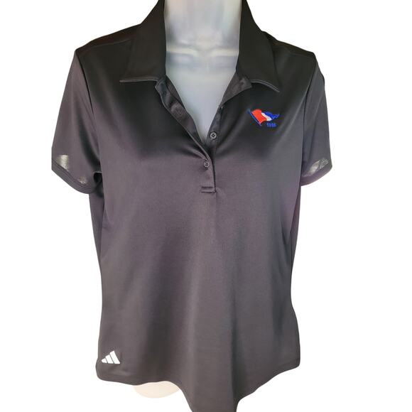 Adidas Women Black Shirt Short Sleeve SZ Med - Picture 1 of 5